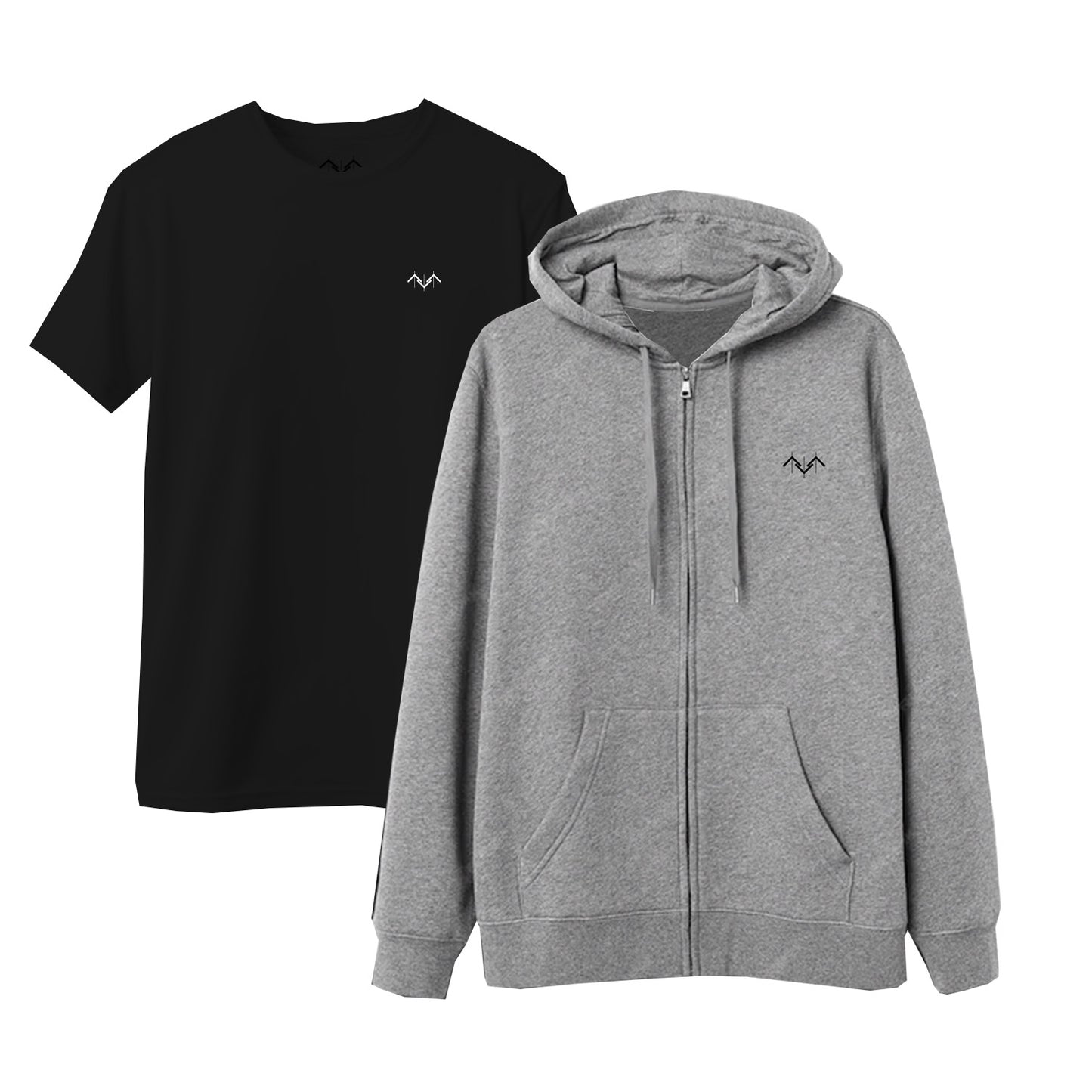 Pack Poleron Gris + Polera AZTECA
