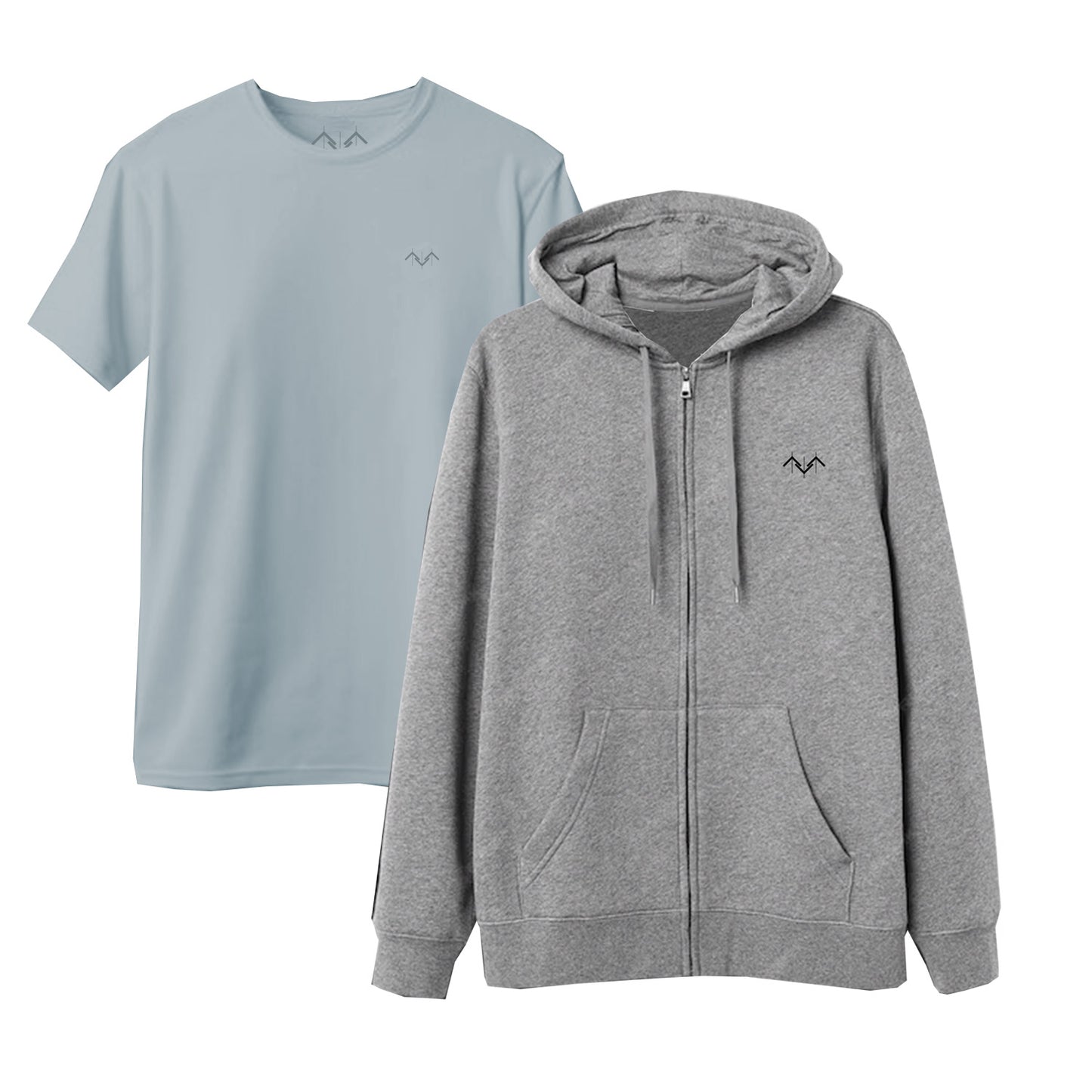 Pack Poleron Gris + Polera AZTECA
